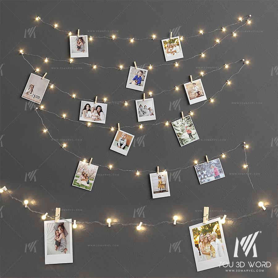Garland and photos